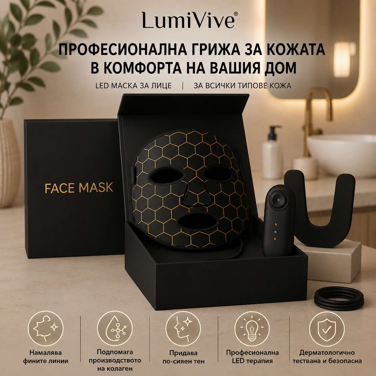 Μάσκα LED LumiVive™