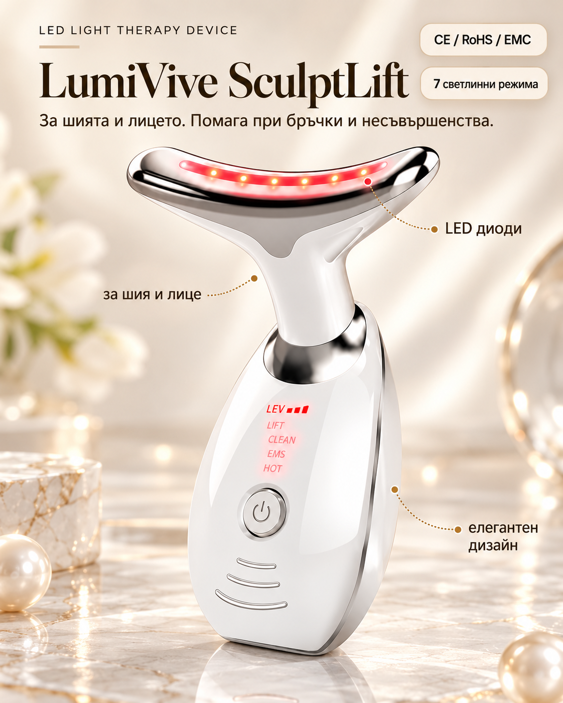 LumiVive SculptLift за шия