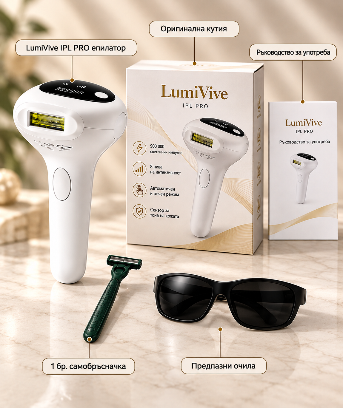 LumiVive IPL PRO Епилатор