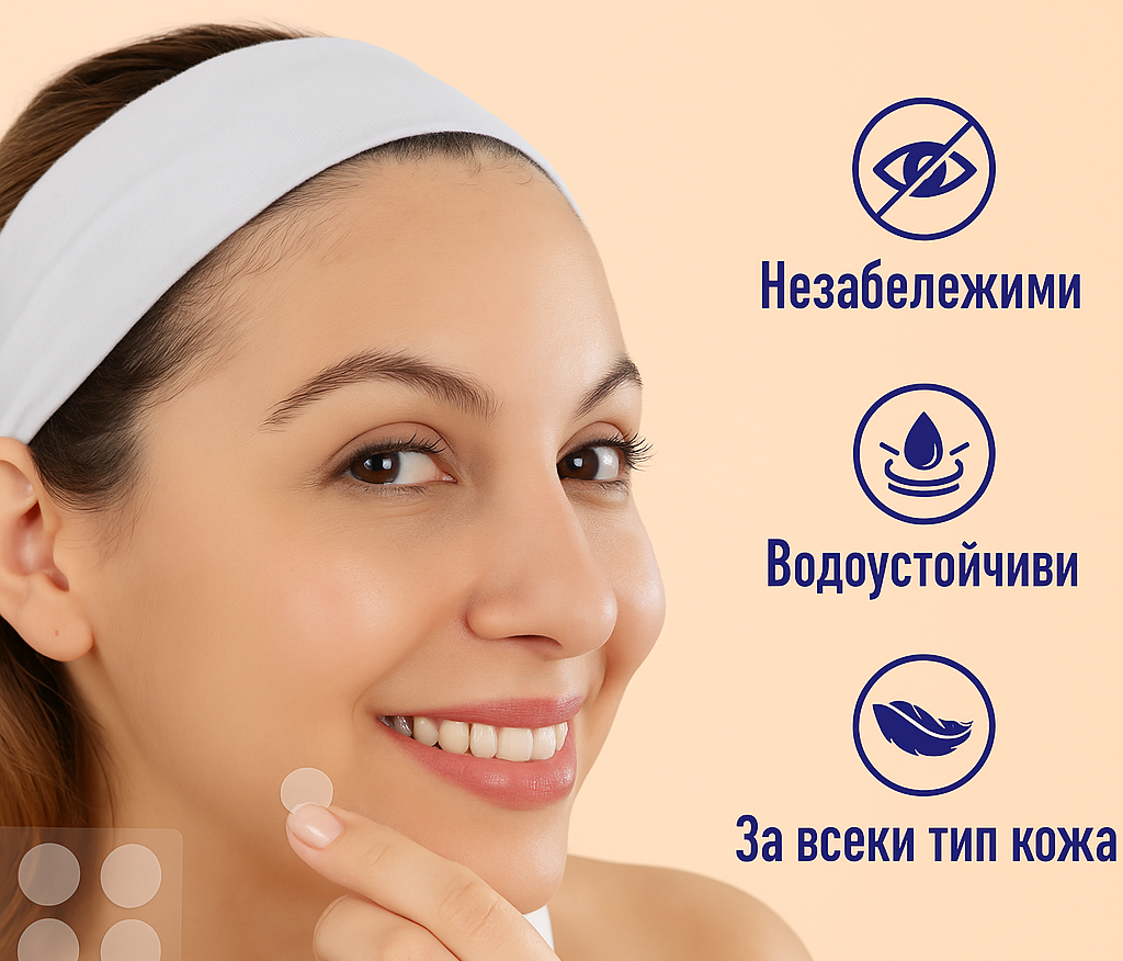 Хидроколоидни лепенки против акне, 360 бр.